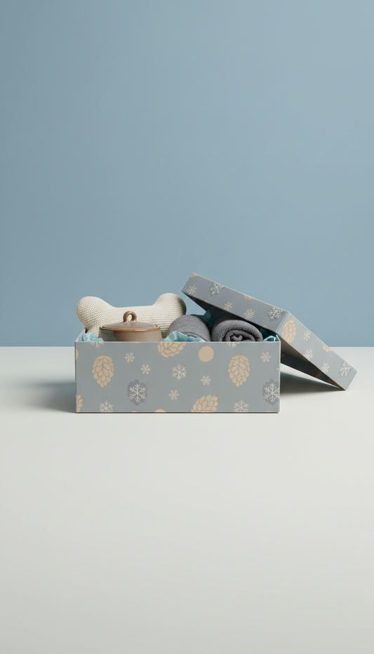 Seasonal Pet Gift Box With Festive Toys