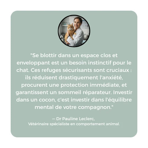 Cocon Zen™ – Le Nid Apaisant qui Rassure et Réconforte Votre Chat