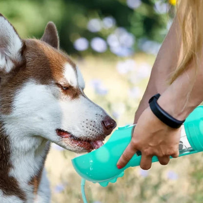 Bouteille Portable 4-en-1 pour Chien | Eau & Friandises