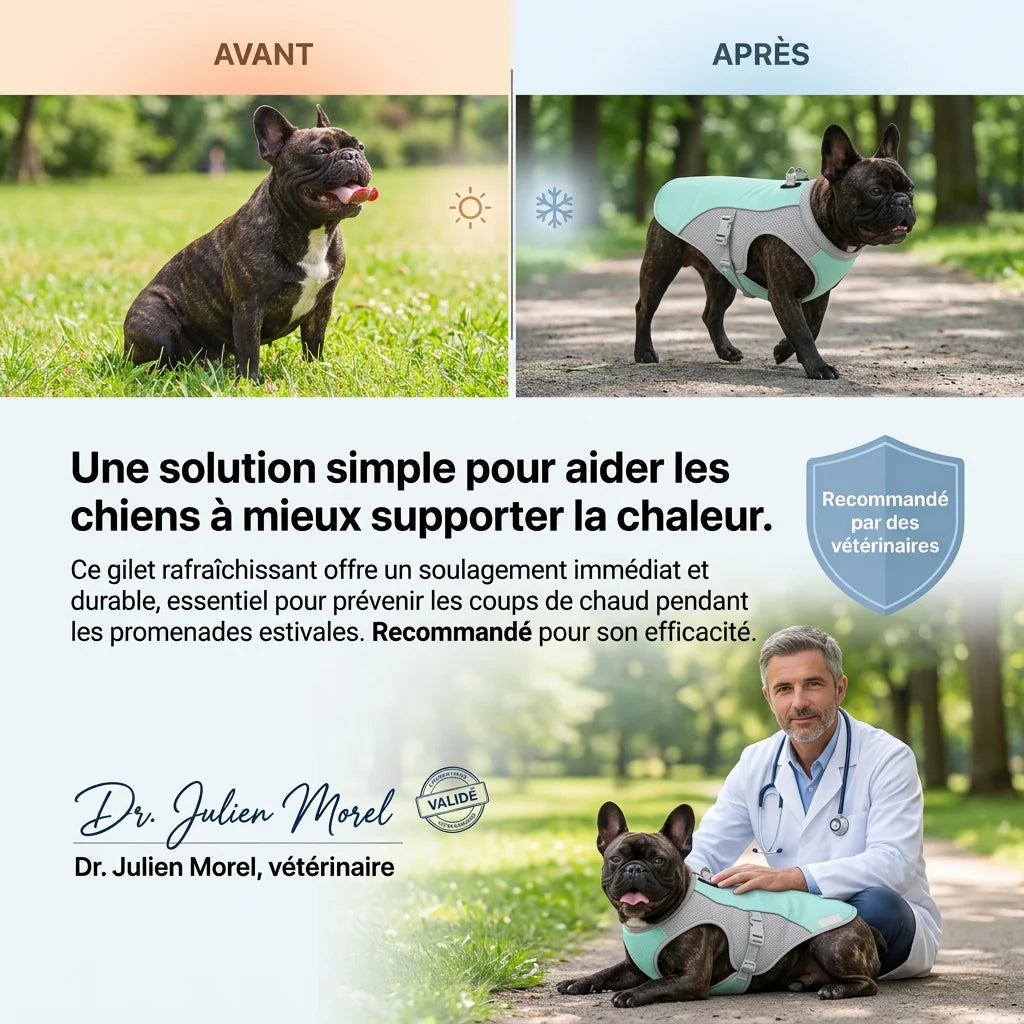 FreshVest™ | Veste Rafraîchissante pour Chien Anti-Chaleur