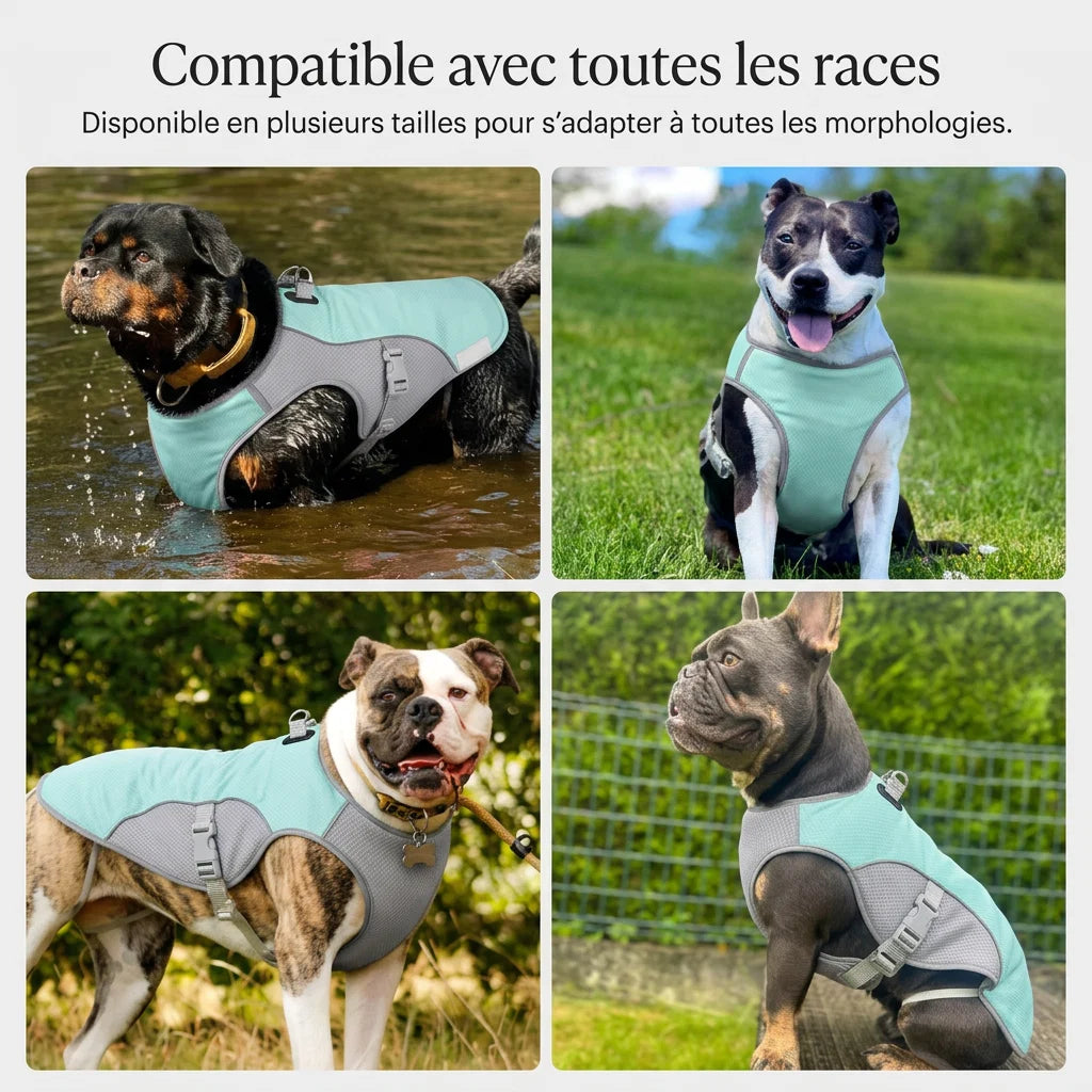 FreshVest™ | Veste Rafraîchissante pour Chien Anti-Chaleur