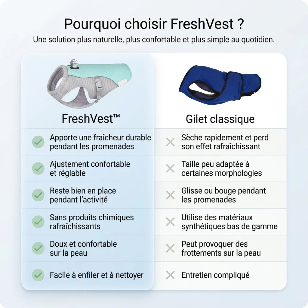 FreshVest™ | Veste Rafraîchissante pour Chien Anti-Chaleur