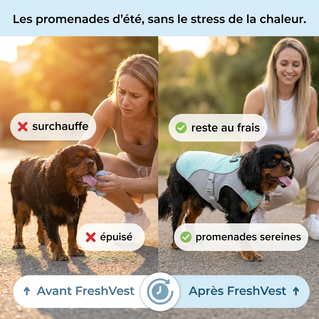 FreshVest™ | Veste Rafraîchissante pour Chien Anti-Chaleur