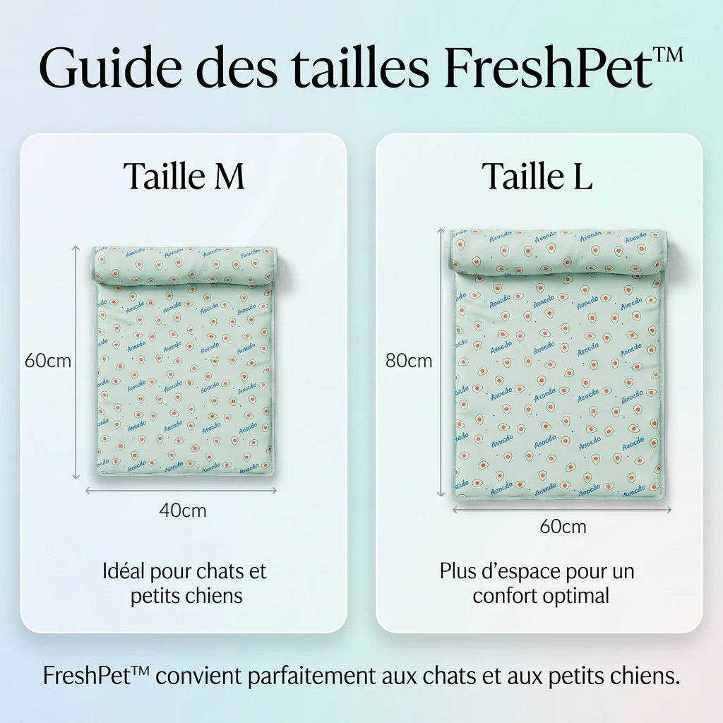 FreshPet™ : Le Tapis Rafraîchissant Anti-Chaleur Préféré des Chats et Chiens
